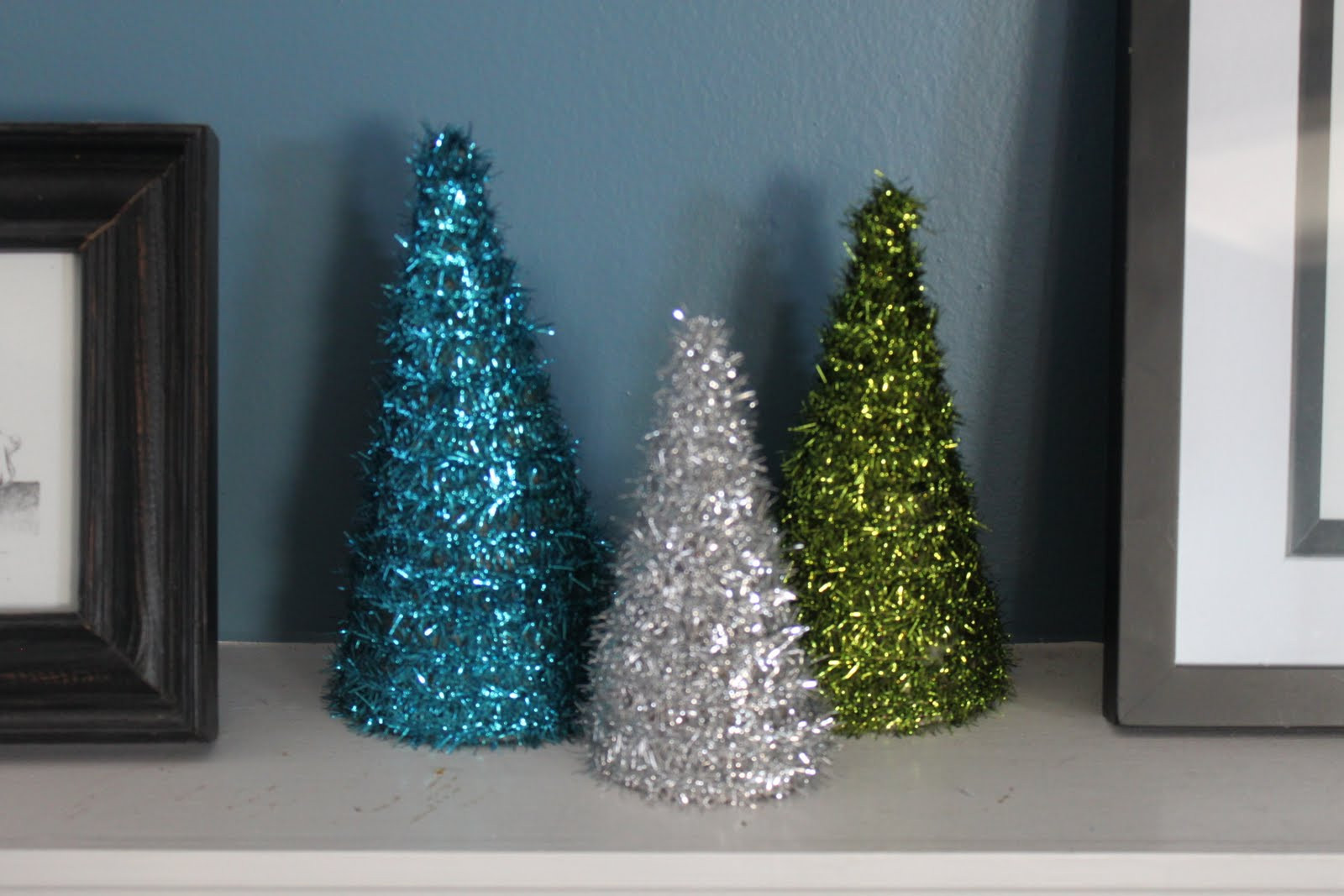 DIY Christmas Trees
 My Own Road DIY tree form and garland Christmas trees