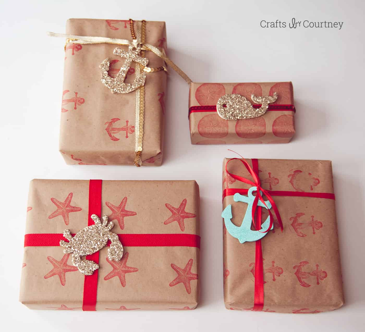 DIY Christmas Wrapping Paper
 Nautical inspired DIY wrapping paper Mod Podge Rocks