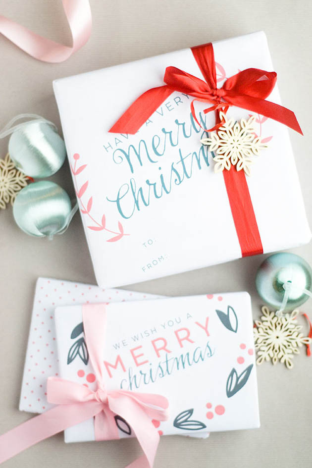 DIY Christmas Wrapping Paper
 10 Free Printable Gift Wrap Downloads The Crafted Life