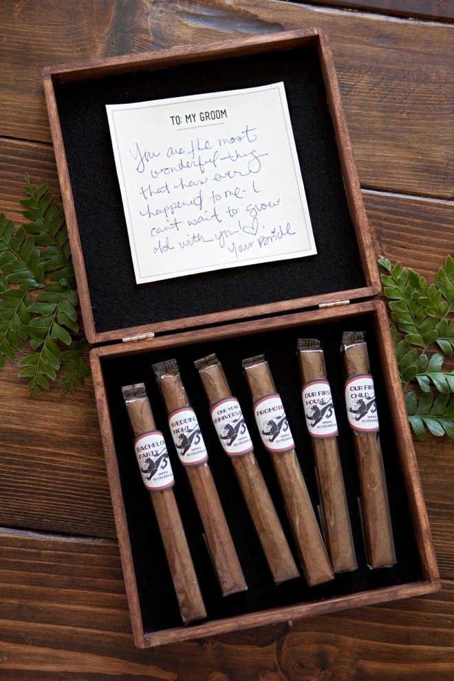 DIY Cigar Box
 Make this killer Groom Cigar Box with Milestone Cigars