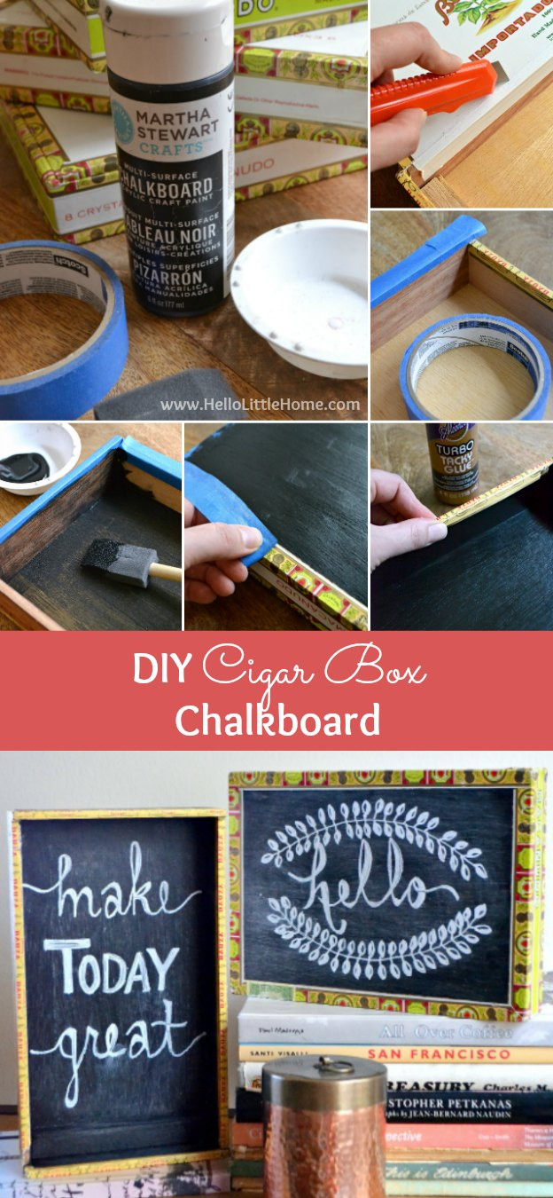 DIY Cigar Box
 DIY Cigar Box Chalkboard