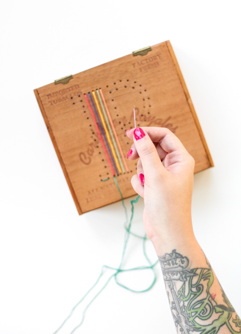 DIY Cigar Boxes
 DIY Embroidered Cigar Box The Crafted Life