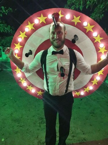 DIY Circus Costumes
 Knife thrower accident costume on Halloween Forum