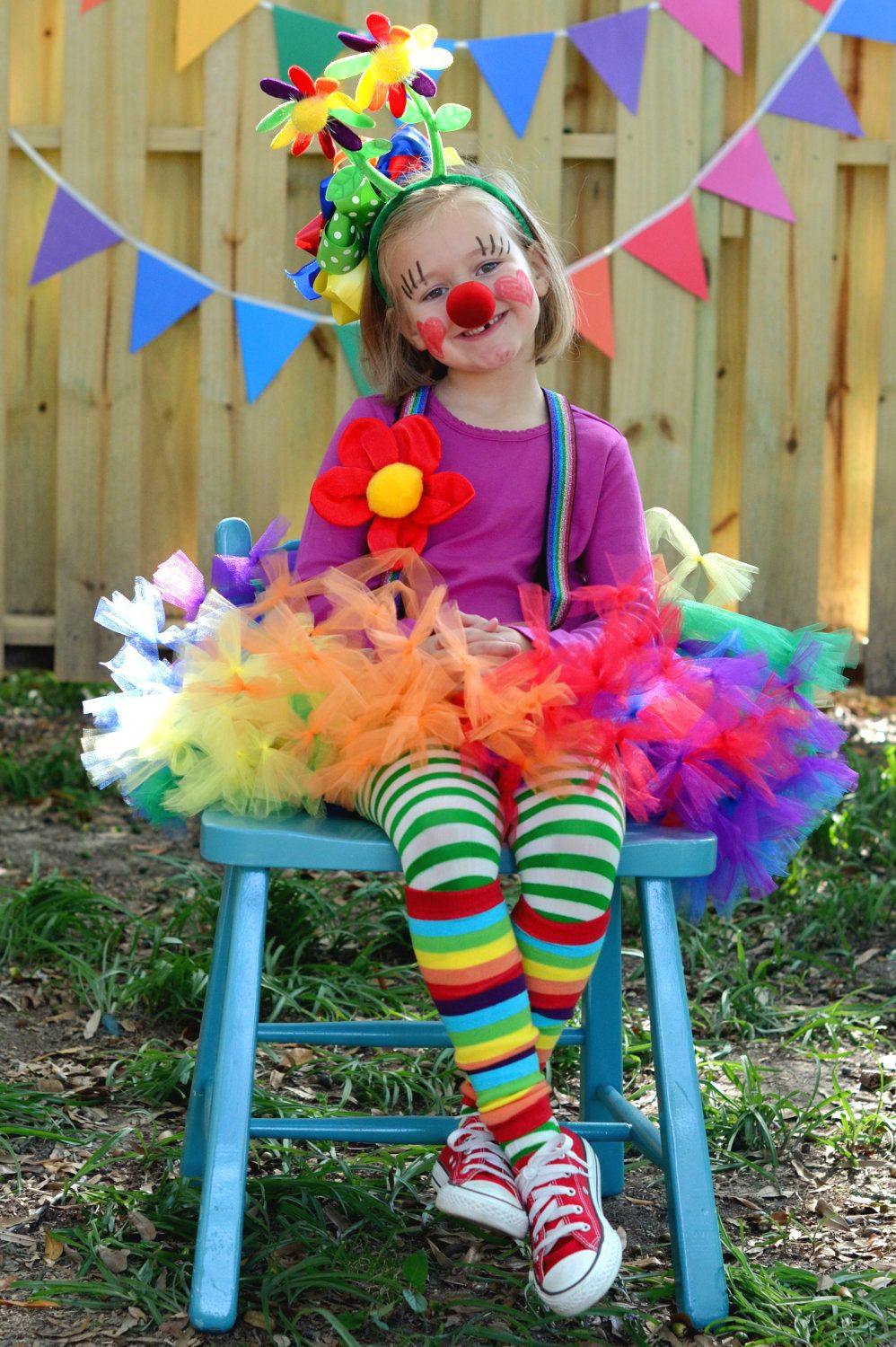 DIY Circus Costumes
 Atutudes Circus Clown Rainbow Pettitutu by atutudes on
