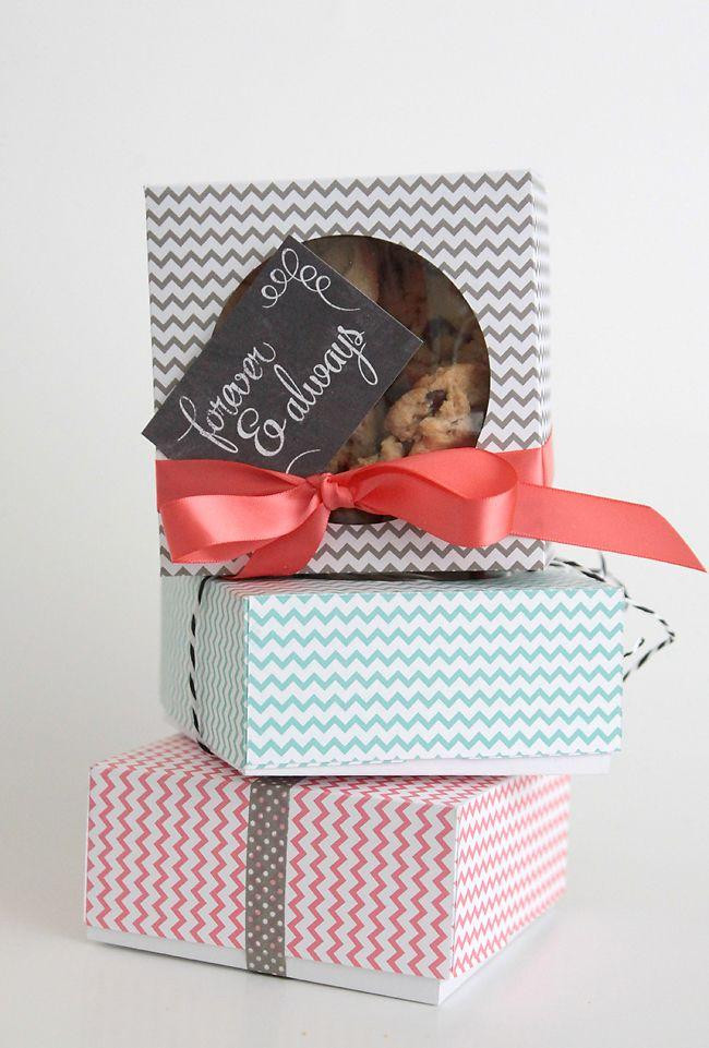 DIY Cookie Boxes
 Easy DIY Folded Paper Cookie & Treat Gift Box Tutorial