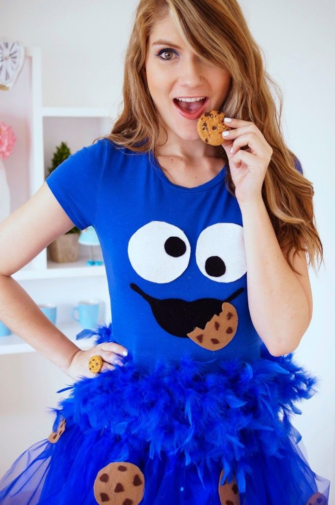 DIY Cookie Monster Costume
 Girly Glam & Totally Cute DIY Costume Ideas For Halloween
