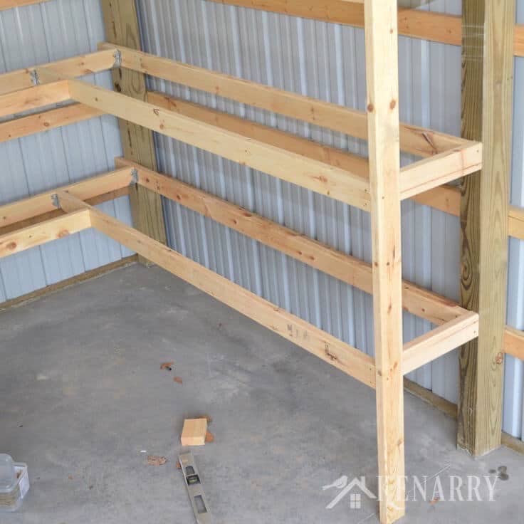 DIY Corner Shelf Plans
 DIY Corner Shelves for Garage or Pole Barn Storage