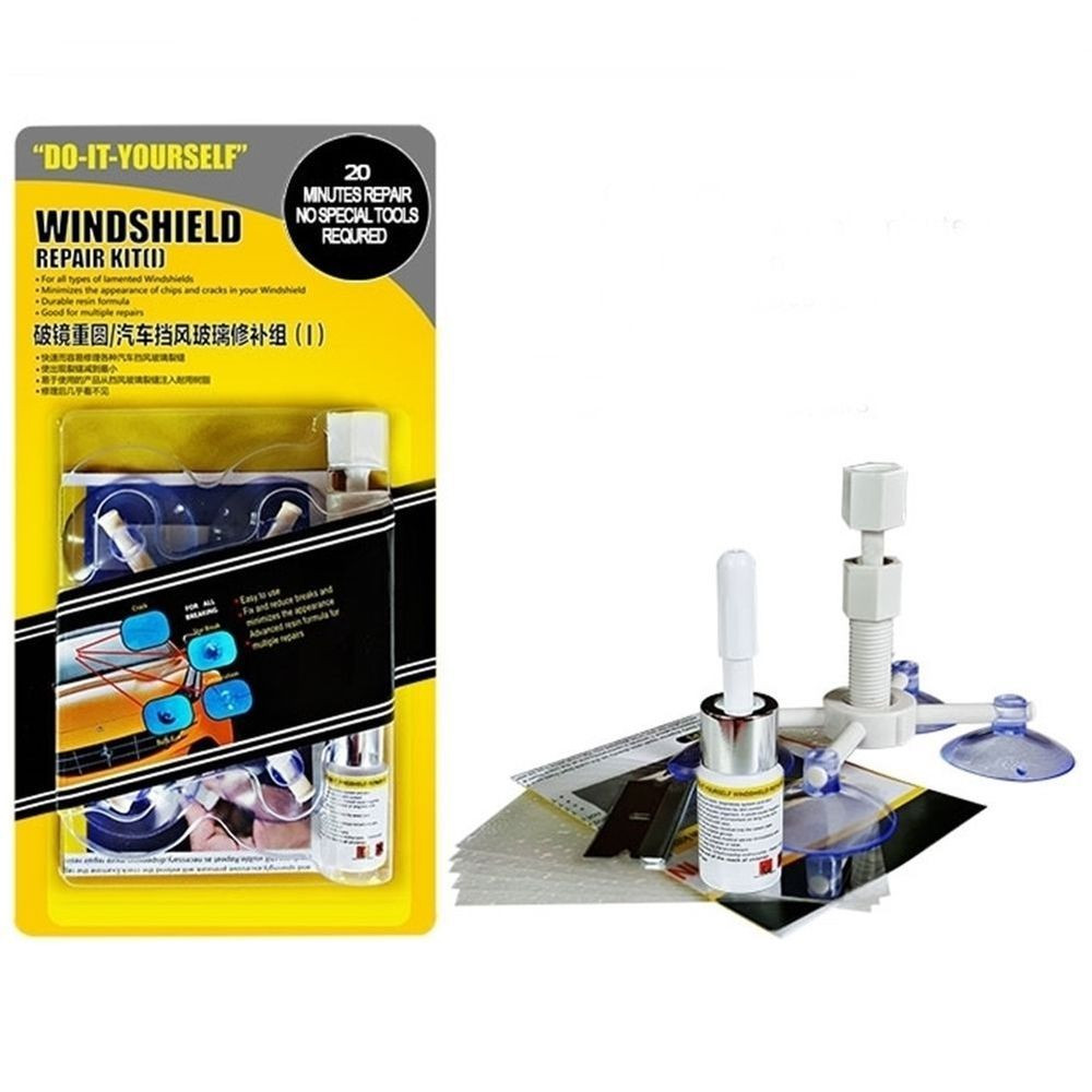 DIY Cracked Windshield Repair
 Windshield Repair Kit Crack DIY Auto Glass Wind Screen