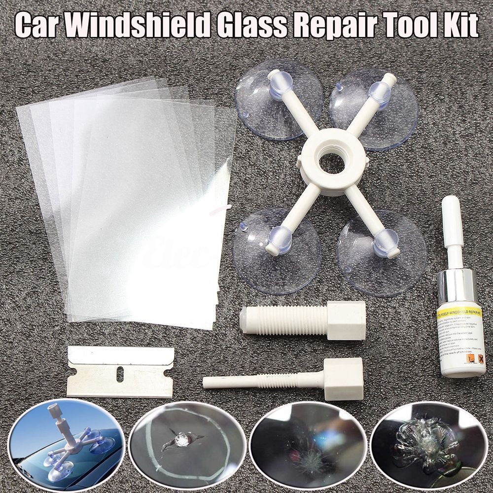 DIY Cracked Windshield Repair
 Car Window Glass Crack Chip Resin Windscreen Windshield