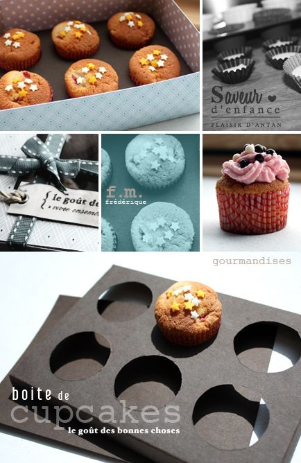 DIY Cupcakes Box
 DIY Cupcake Holder & Box w pattern page is in French