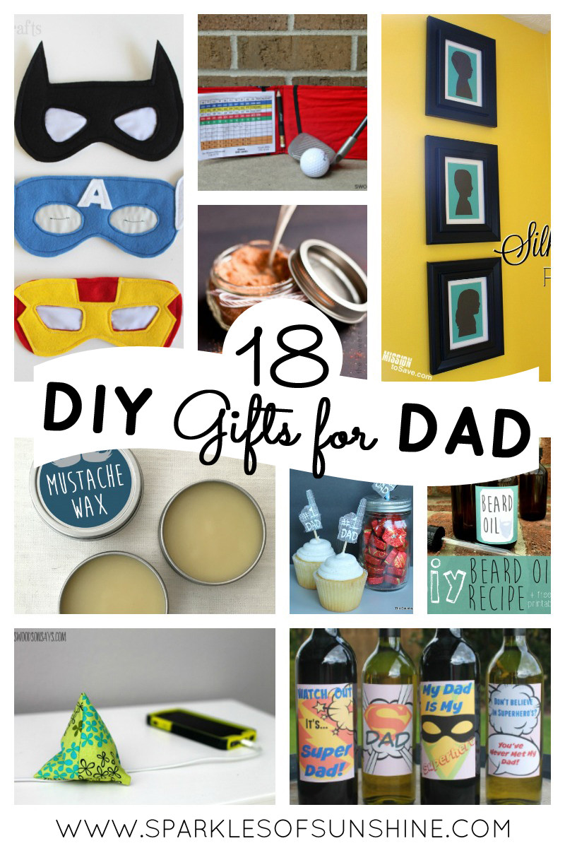 DIY Daddy Gifts
 18 DIY Gifts for Dad Sparkles of Sunshine