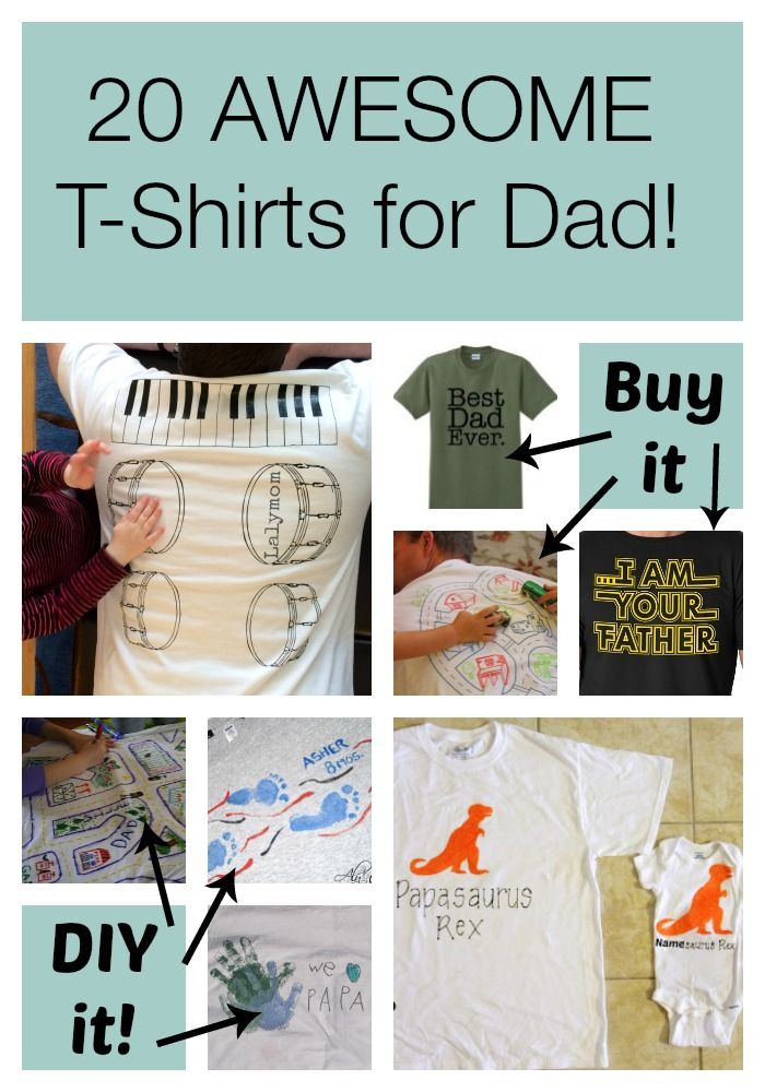 DIY Daddy Gifts
 Gift Ideas For Dad 20 Father s Day T Shirts to DIY or BUY