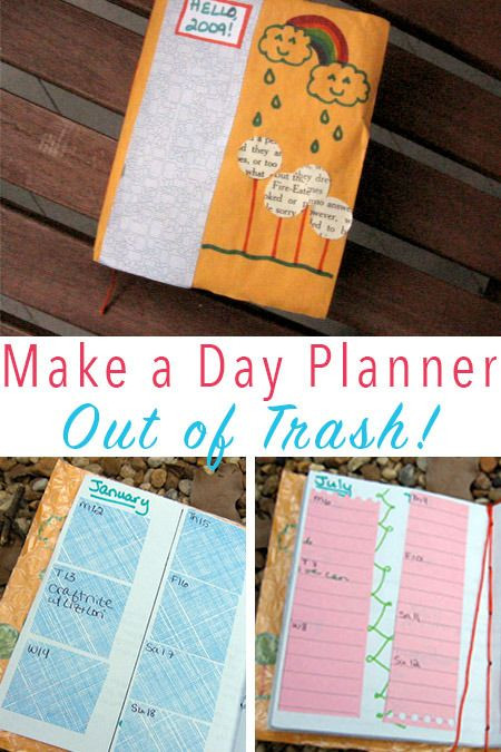 DIY Day Planner
 DIY Day Planner Made from Trash