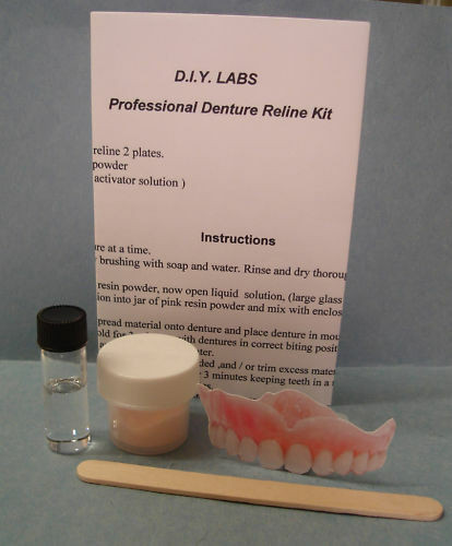 DIY Dentures Kit
 DIY Labs PROFESSIONAL SOFT DENTURE RELINE Denture