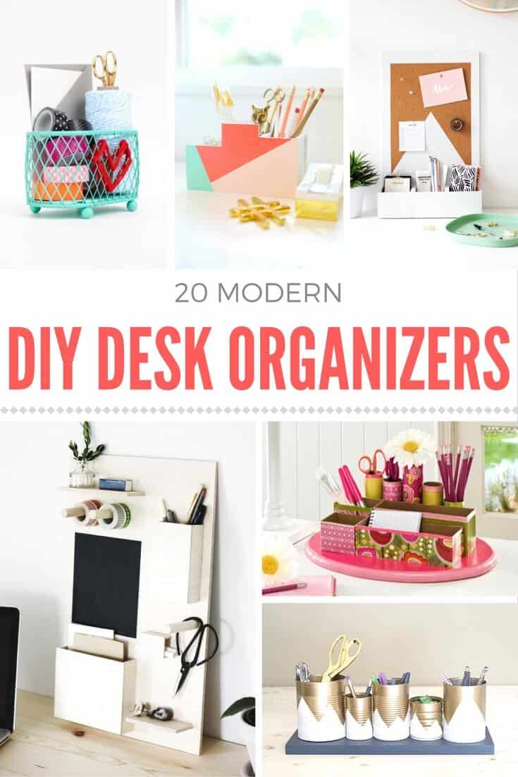 DIY Desk Organizer
 How to make a DIY desk organizer Mod Podge Rocks