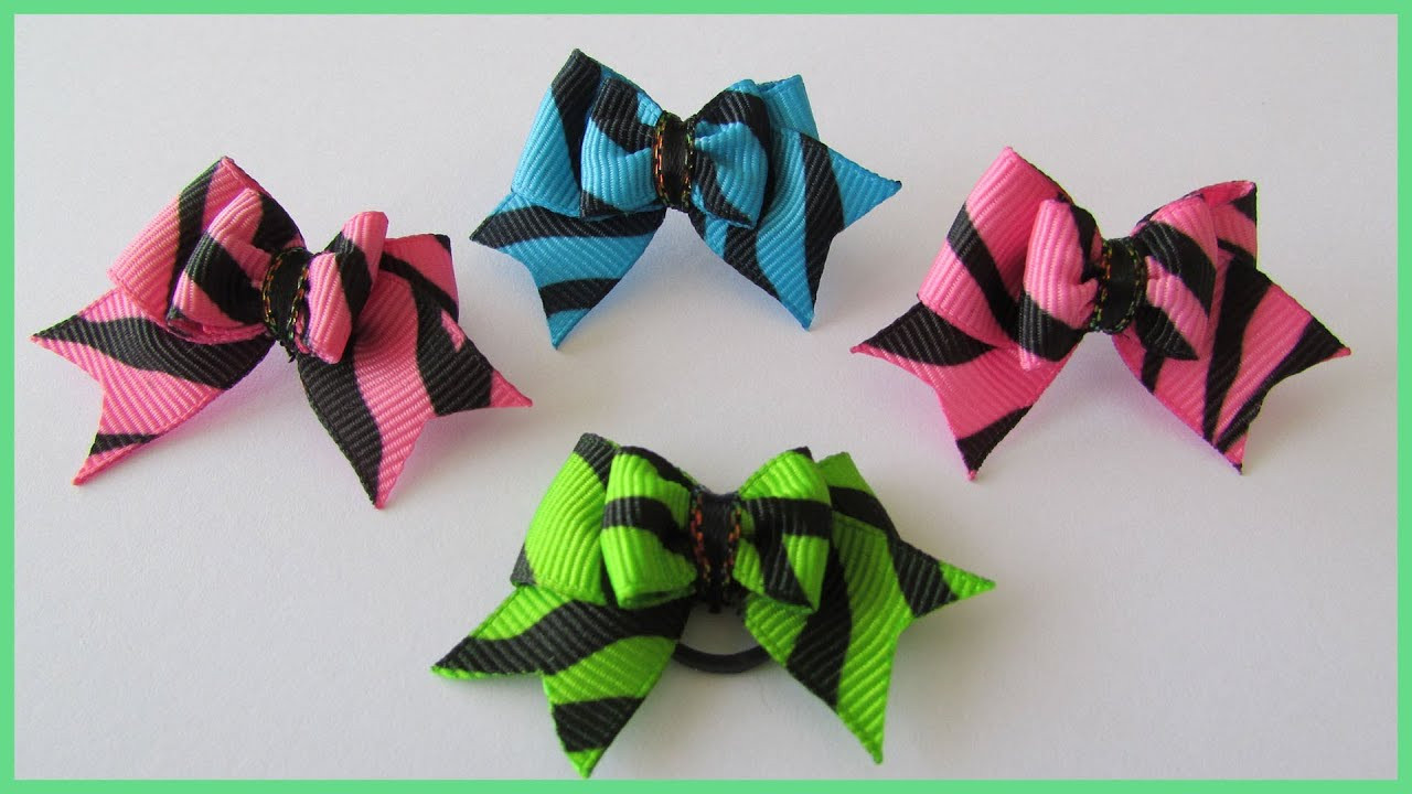 DIY Dog Bows
 How to make a Cheer Bow Tutorial with subtitles DIY