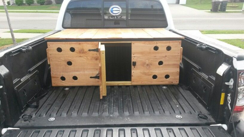 DIY Dog Box For Truck
 $75 dog box for small truck Made from cedar fence pickets