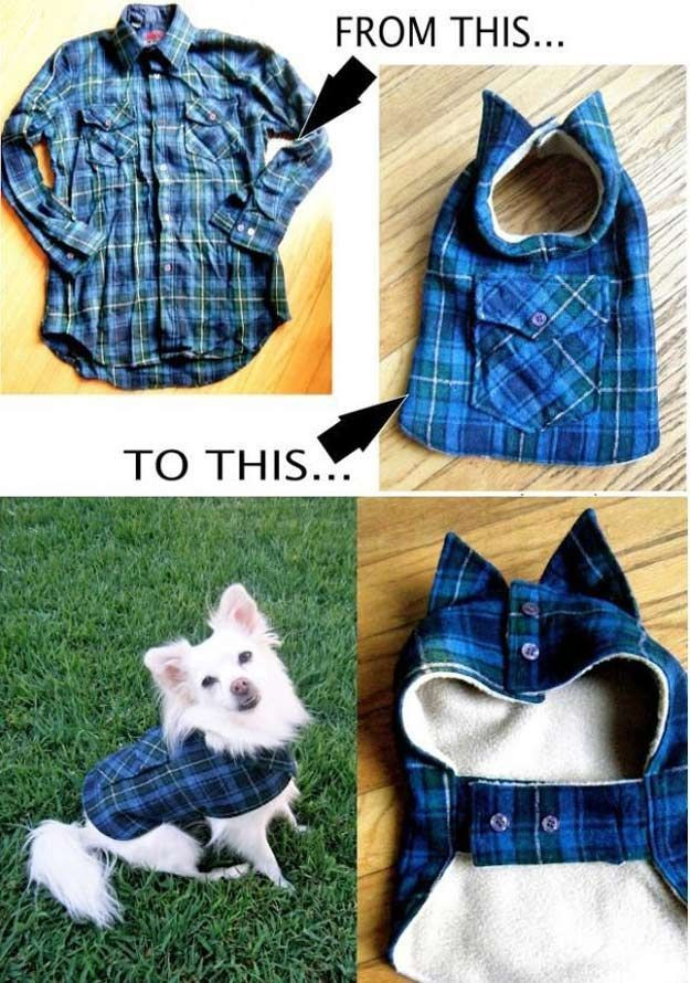 DIY Dog Clothes From Baby Clothes
 25 best ideas about Dog Outfits on Pinterest