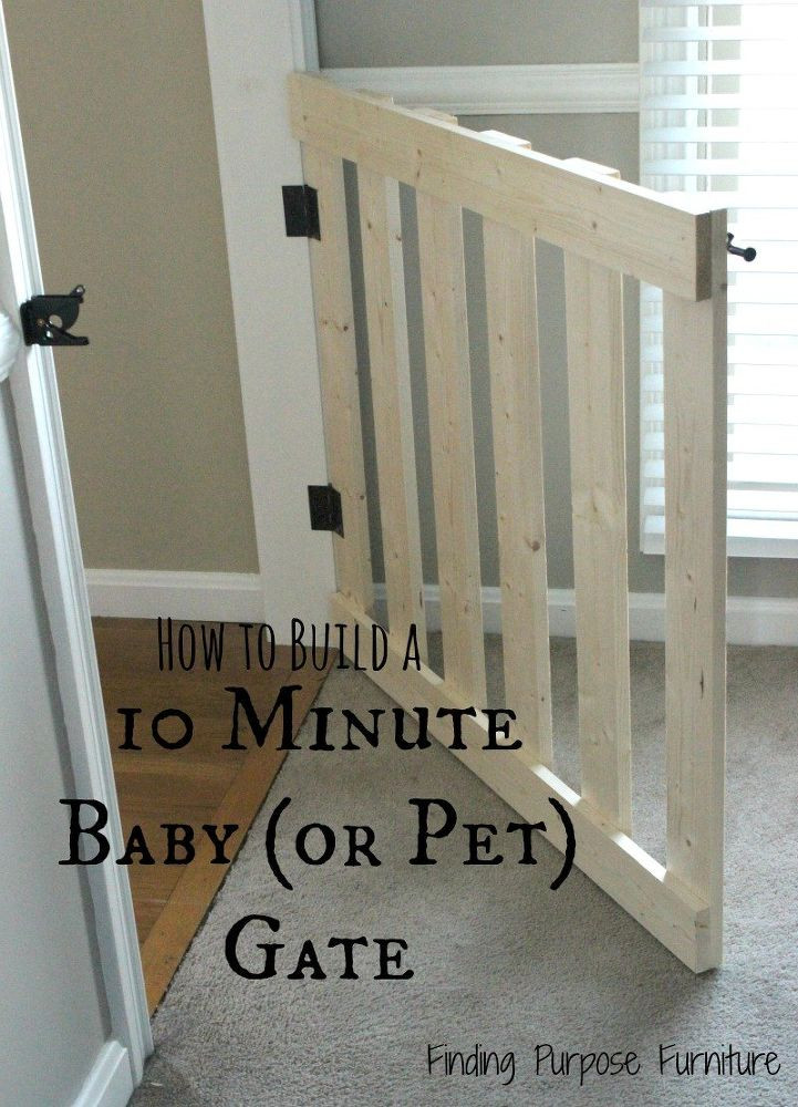 DIY Dog Gates
 10 Minute DIY Baby Pet Gate