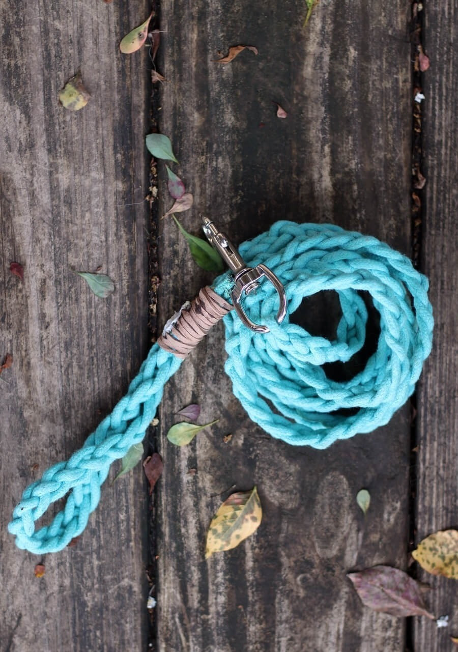 DIY Dog Leash
 Dyed Braided Rope Dog Leash Diy · How To Make A Pet