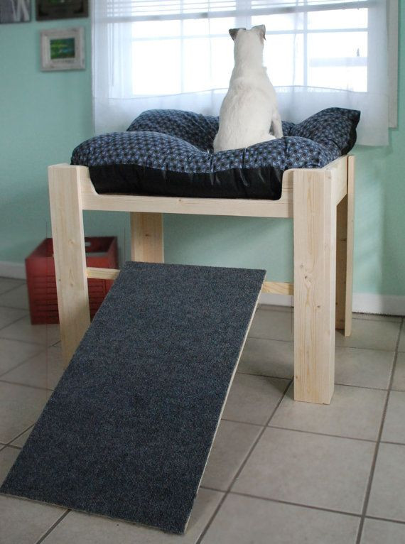 DIY Dog Platform
 Wood Raised Dog Bed Elevated Dog Bed Dog Bed Platform Pet