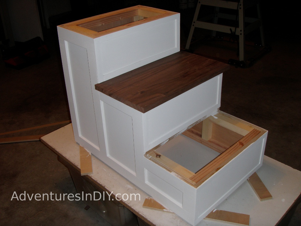 DIY Doggie Stairs
 Making a Fancy Dog Step – Installing Trim and Finishing
