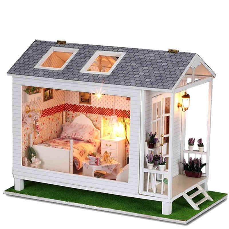 DIY Dollhouse Kit
 Kits dream DIY Wood Dollhouse miniaturewith light and