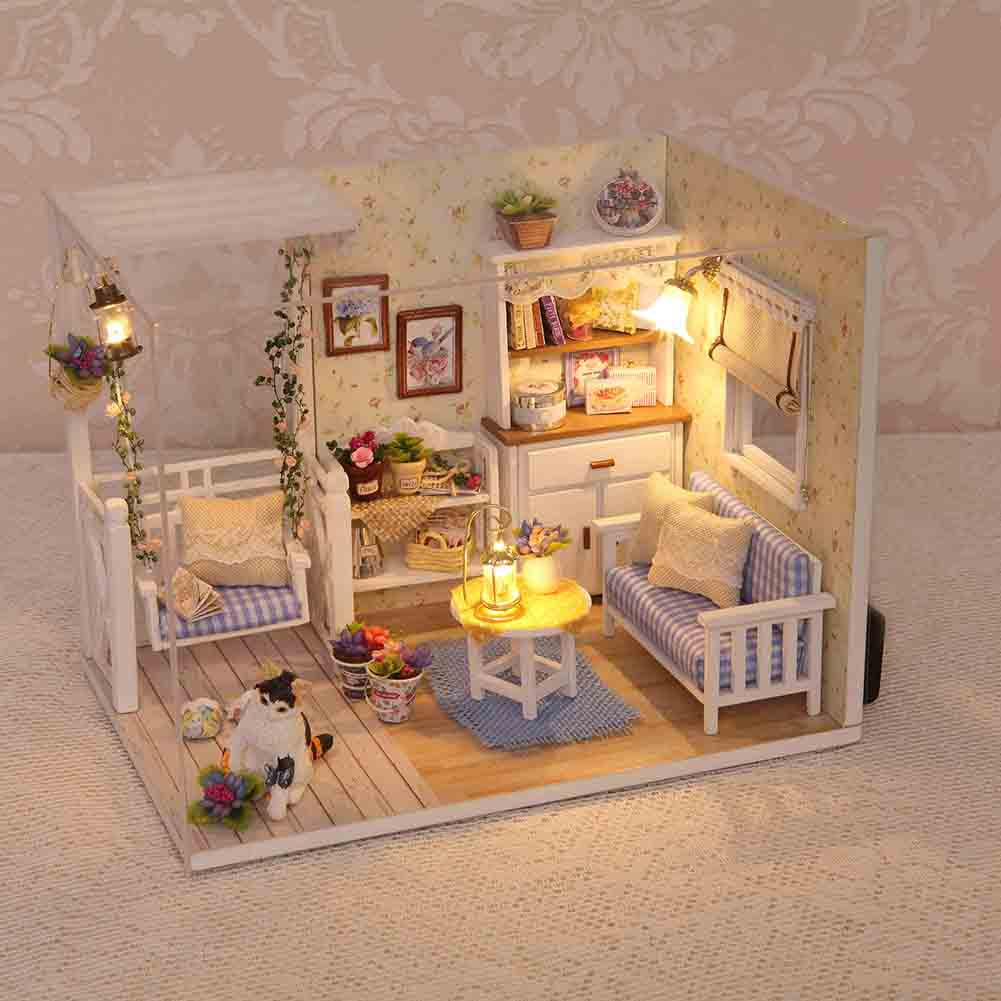 DIY Dollhouse Kit
 Delicate DIY Passion Assembled Wooden Dollhouse Miniature