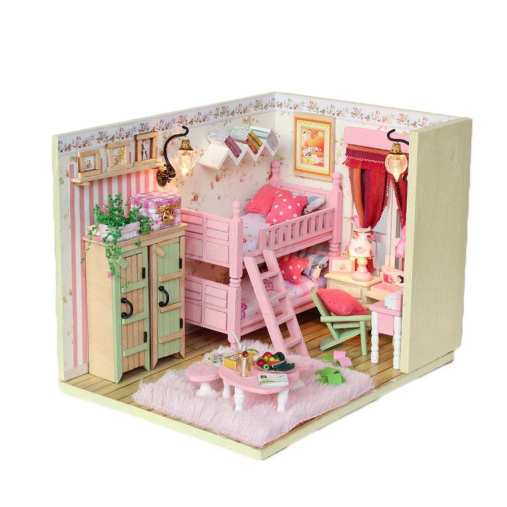 DIY Dollhouse Kit
 DIY Doll House Girl s Bedroom Dollhouse Miniatures