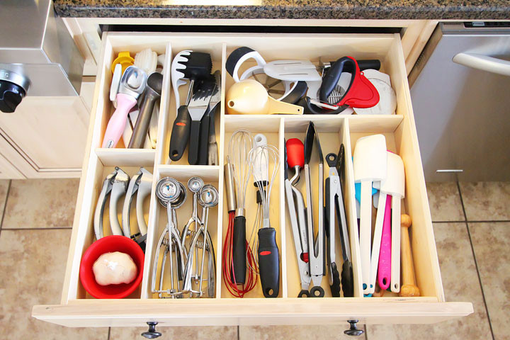 DIY Drawer Organizer
 Kitchen Organization Tips The Idea Room