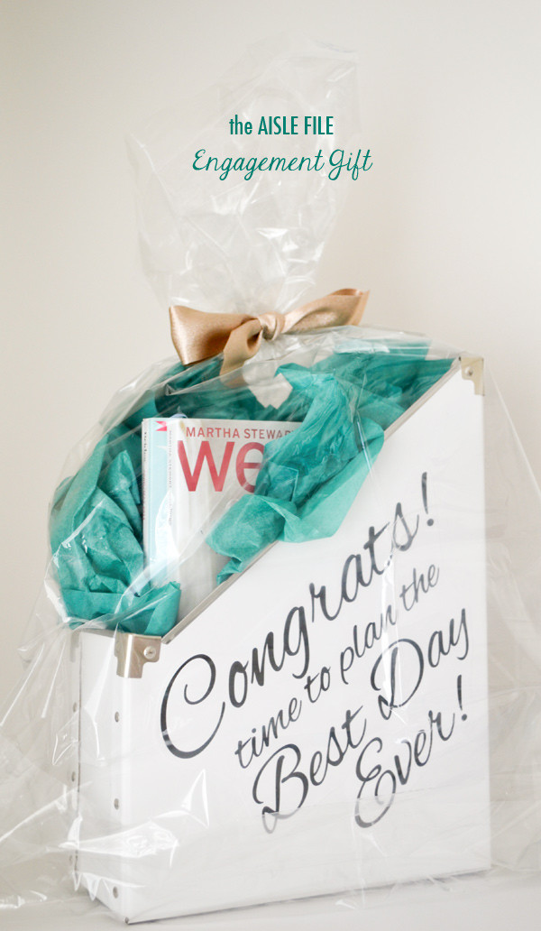 DIY Engagement Gifts
 DIY Project Engagement Gift Bin