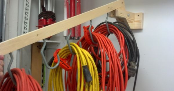 DIY Extension Cord Organizer
 Extension cords End it and Extensions on Pinterest