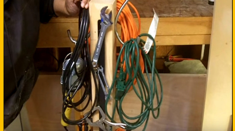 DIY Extension Cord Organizer
 [Video] How To Make An Extension cord Organizer Caddy
