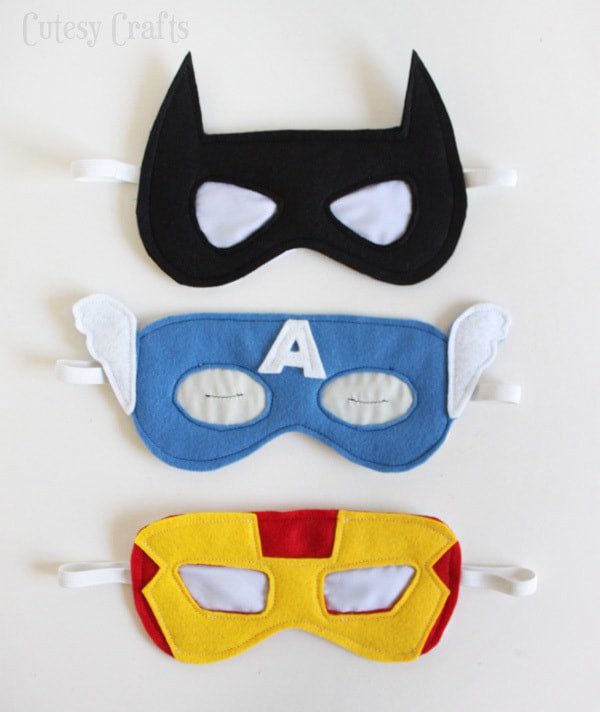 DIY Eye Mask
 Superhero Sleep Masks and More Homemade Father s Day Gift