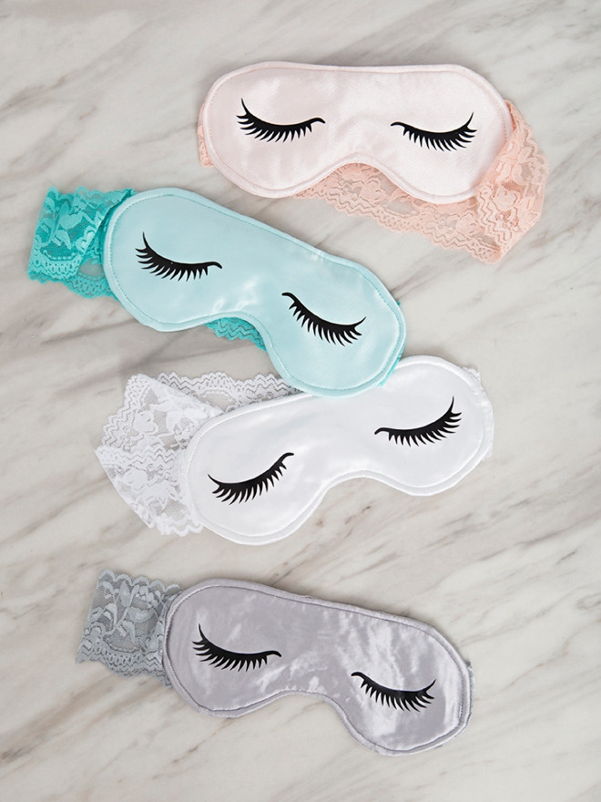 DIY Eye Mask
 OMG These DIY Bridal Sleep Masks Are Everything