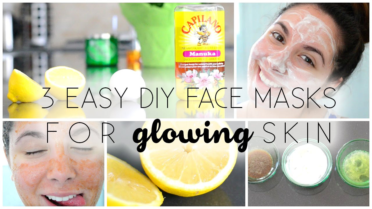 DIY Face Mask For Clear Skin
 3 Easy DIY Face Masks ♡ For GLOWING Skin