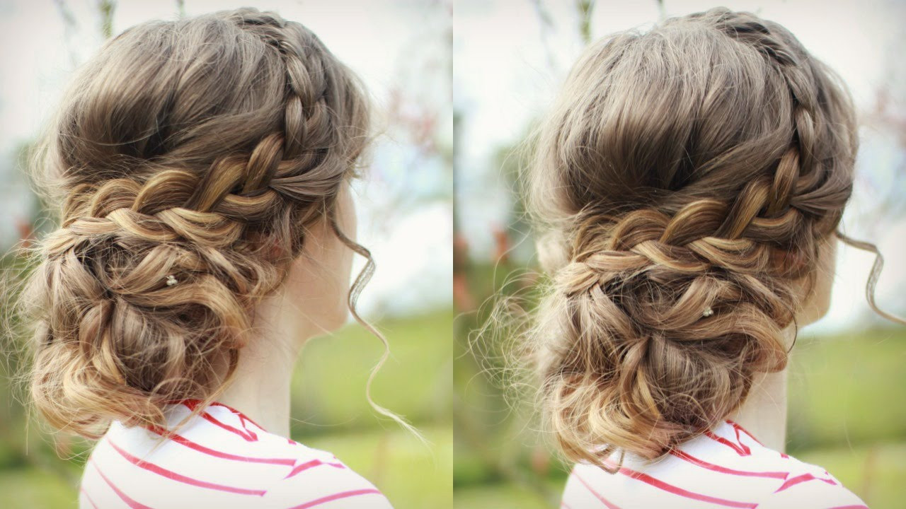 DIY Formal Hairstyles
 DIY Curly Updo with Braids