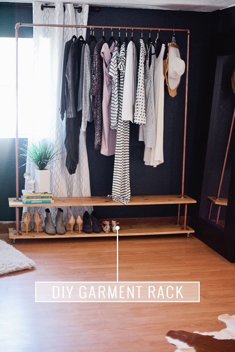 DIY Garment Racks
 Rolling DIY Garment Rack for Your Wardrobe