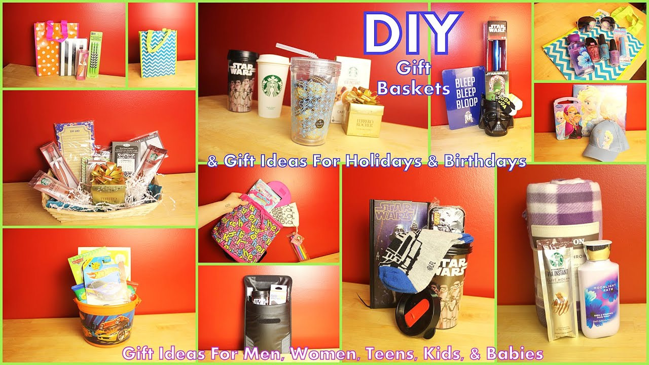 DIY Gift Baskets For Her
 DIY Gift Baskets & Gift Ideas How To Assemble For Men