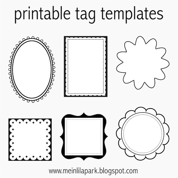 DIY Gift Tags Templates
 Free printable tag templates for DIY tags ausdruckbare