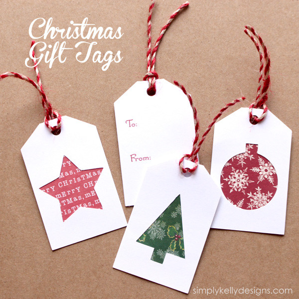 DIY Gift Tags Templates
 34 Festive and Fun DIY Christmas Gift Tags