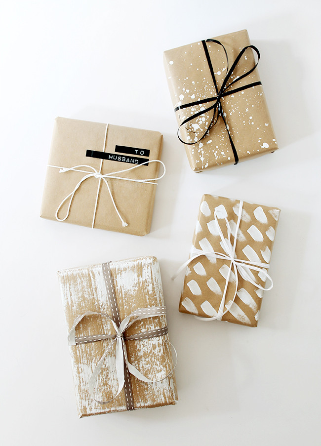 DIY Gift Wrap
 four DIY t wrap ideas almost makes perfect