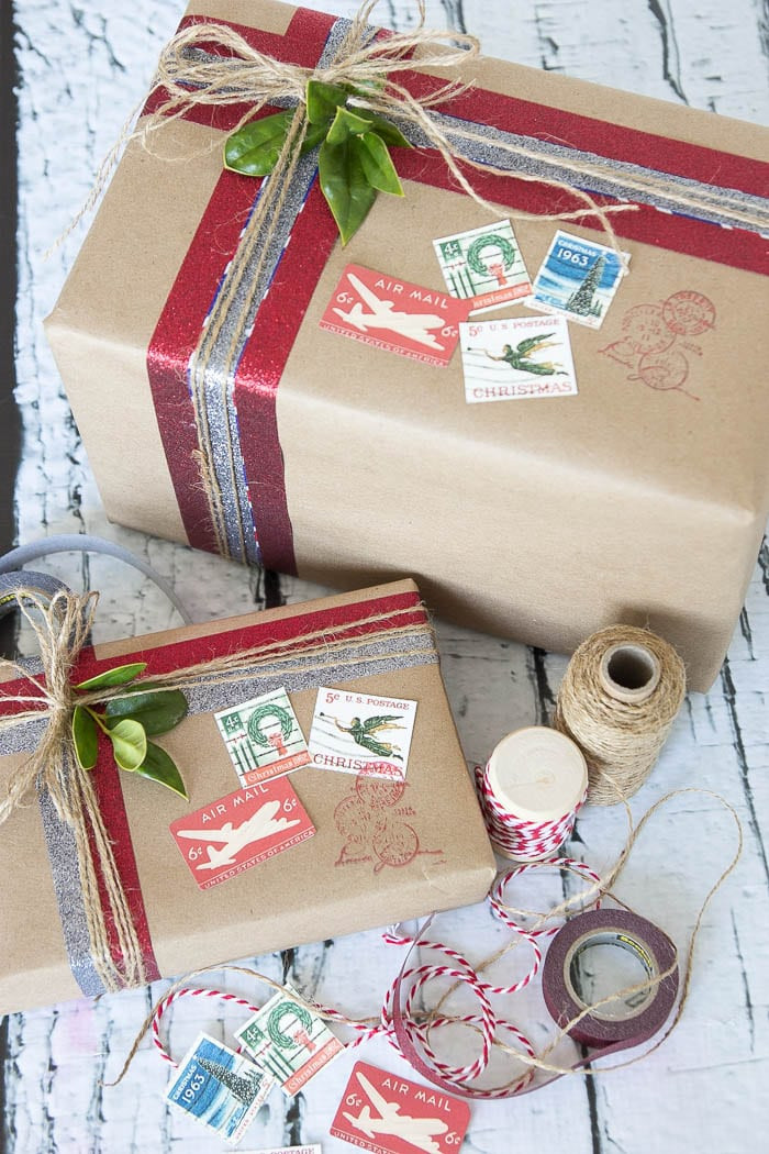 DIY Gift Wrap
 DIY Vintage Postal Gift Wrap