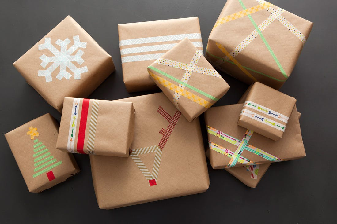 DIY Gift Wrap
 Last Minute Gift Wrap Alert DIY Washi Tape Wrapping Paper