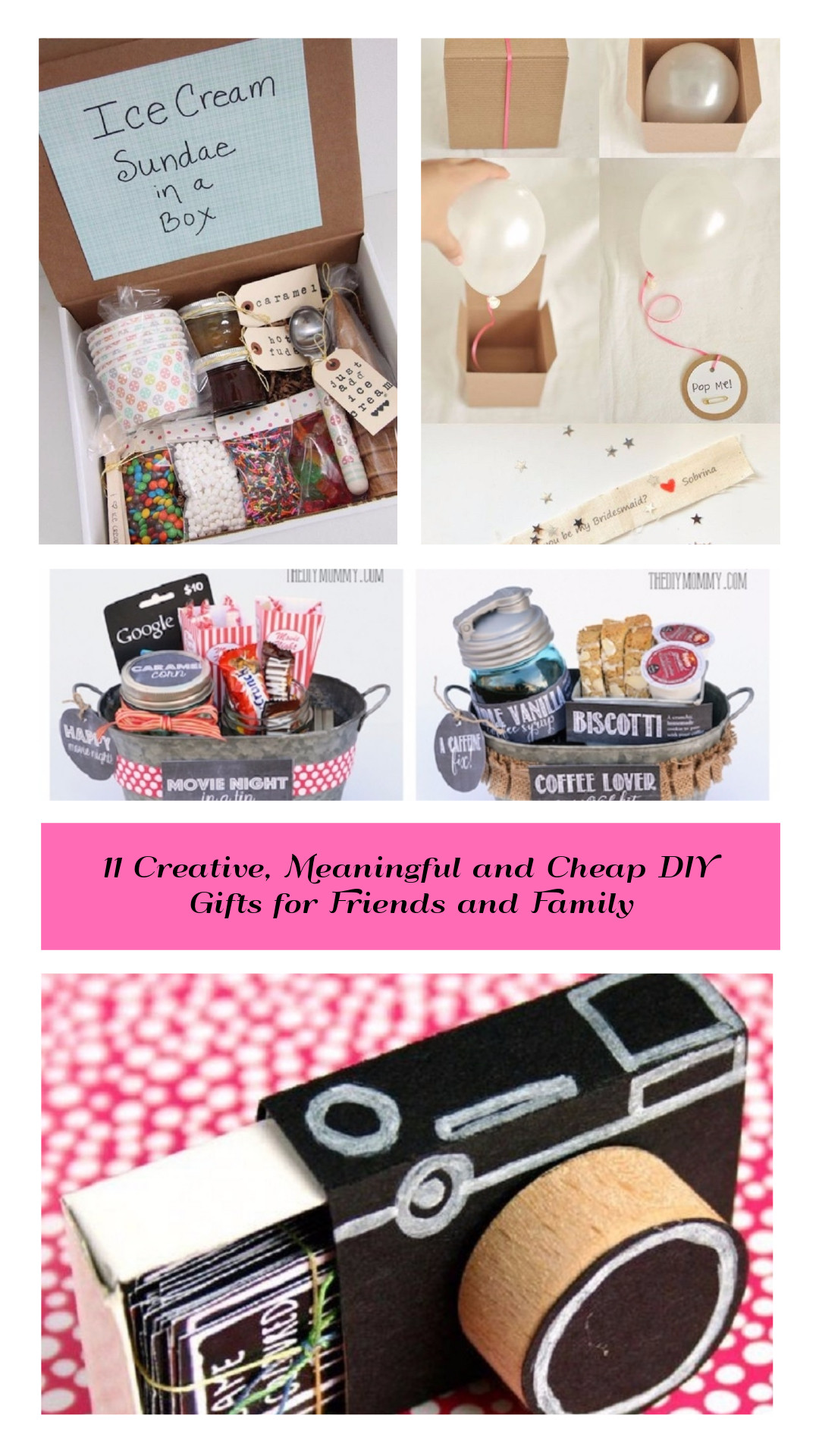 DIY Gifts For Best Friends
 11 Creative Meaningful and Cheap DIY Gifts for Friends