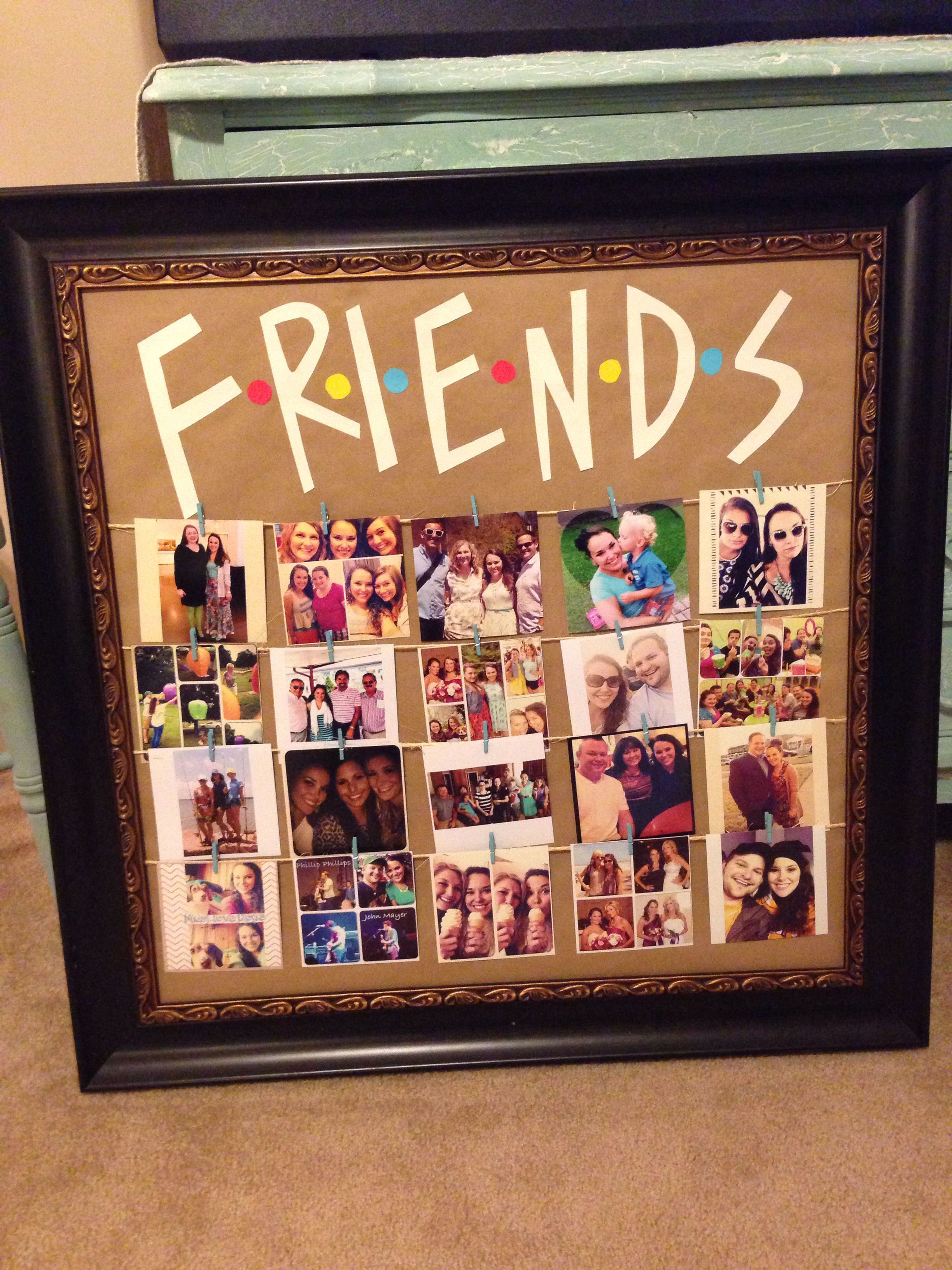DIY Gifts For Best Friends
 Friends tv show picture frame diy party ideas
