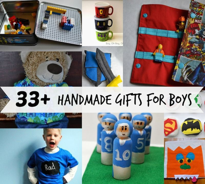 DIY Gifts For Boy
 33 Handmade Gifts for Boys Patterns Tutorials and