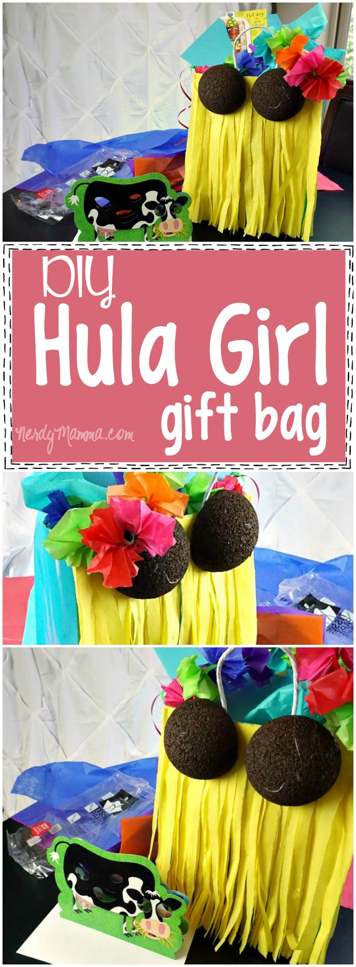 DIY Gifts For Girls
 DIY Hula Girl Gift Bag Nerdy Mamma