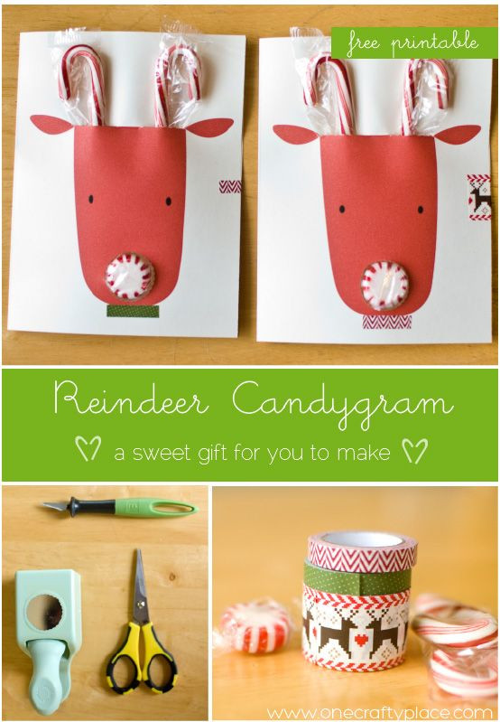 DIY Gifts For Parents
 DIY super cute Reindeer Christmas Cards using candy
