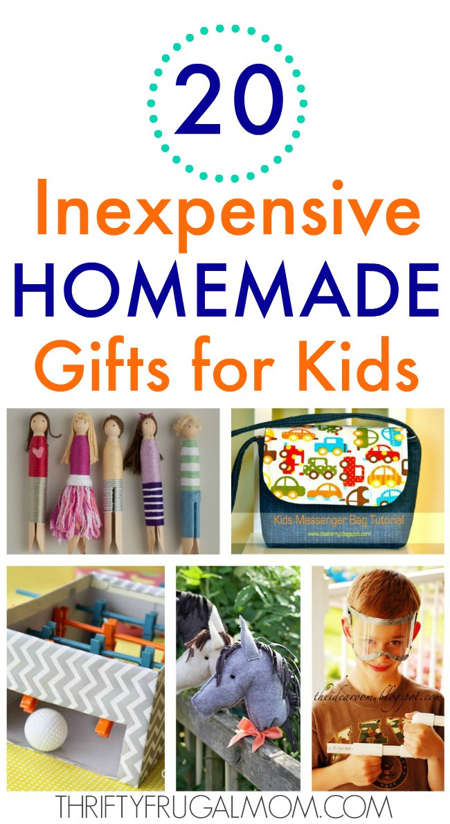 DIY Gifts For Toddlers
 20 Inexpensive Homemade Gifts for Kids